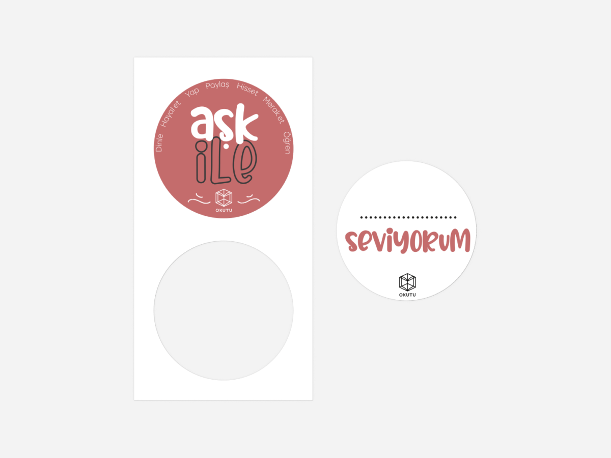 ... Seviyorum - Aşk İle Çıkartma Seti